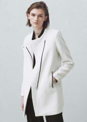 Manteau droit poches, Mango, 44,99 euros