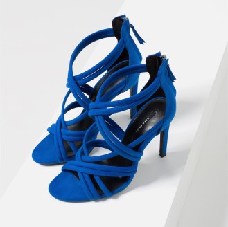 Sandales à talons et brides, Zara, 29,95 euros