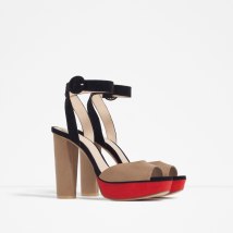 Sandales à plateforme assorti, Zara, 49,95 euros