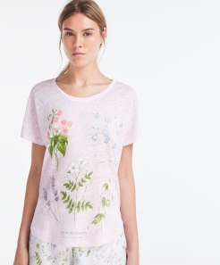 T-shirt lin jardin, Oysho, 22,99 euros