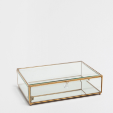 Boite en verre transparente, Zara Home, 39,99 euros
